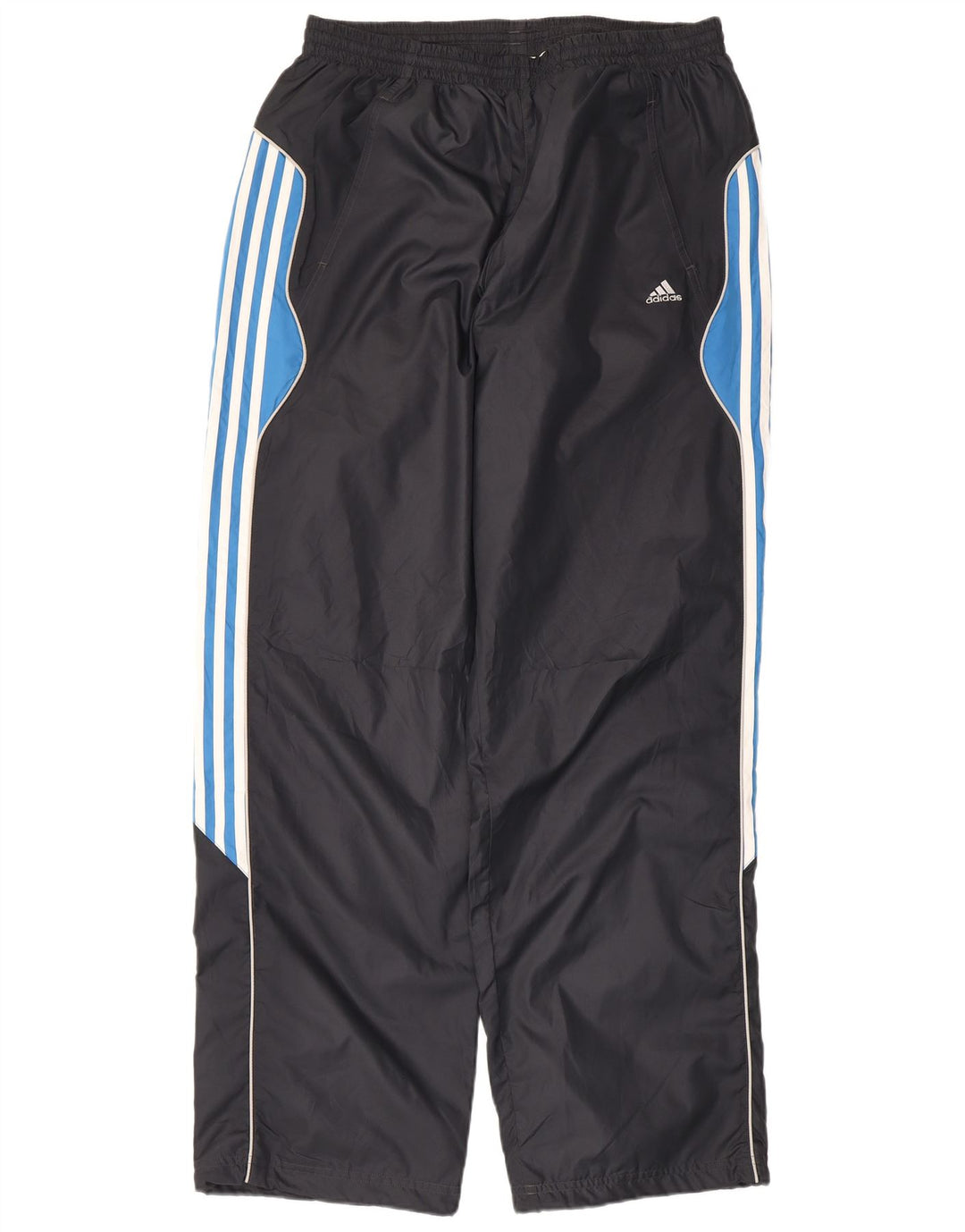Мужские спортивные брюки Adidas XL серые из полиэстера с цветными блоками