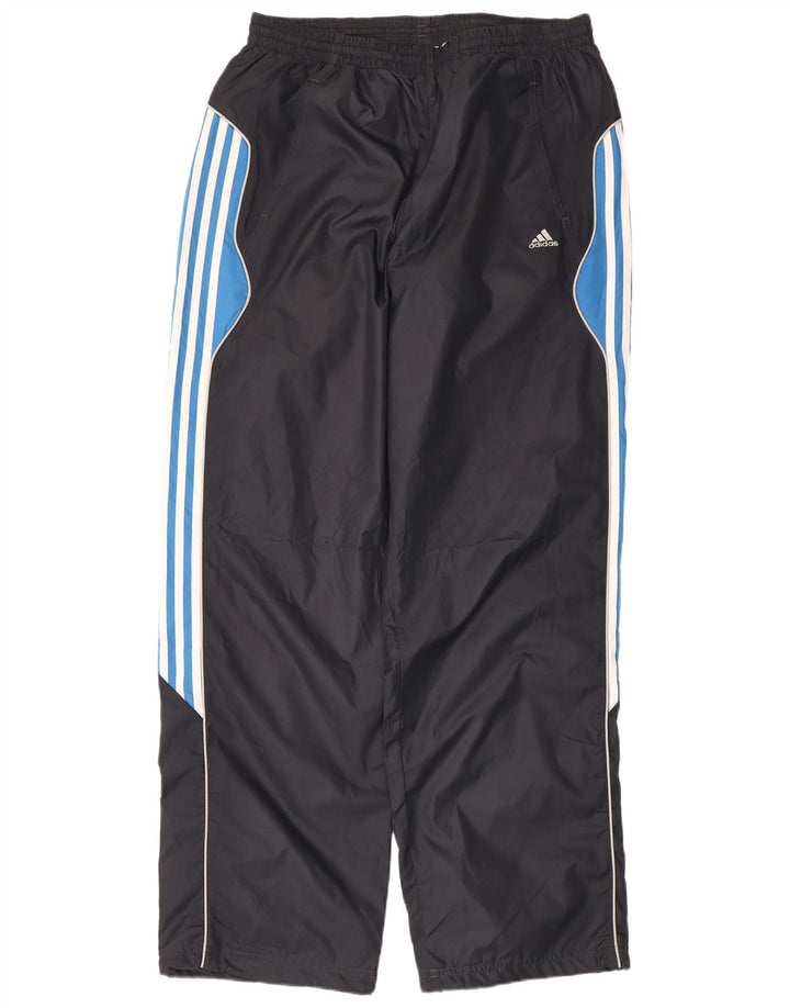 Мужские спортивные брюки Adidas XL серые из полиэстера с цветными блоками