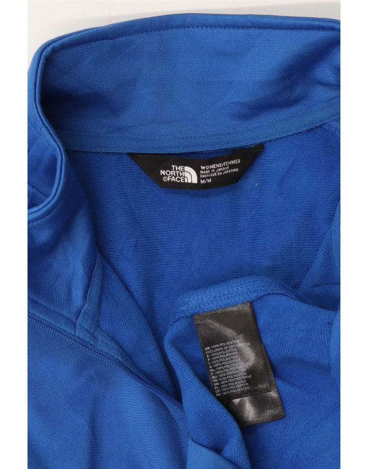 Женский пуловер с воротником на молнии The North Face, топ UK 14, средний синий цвет