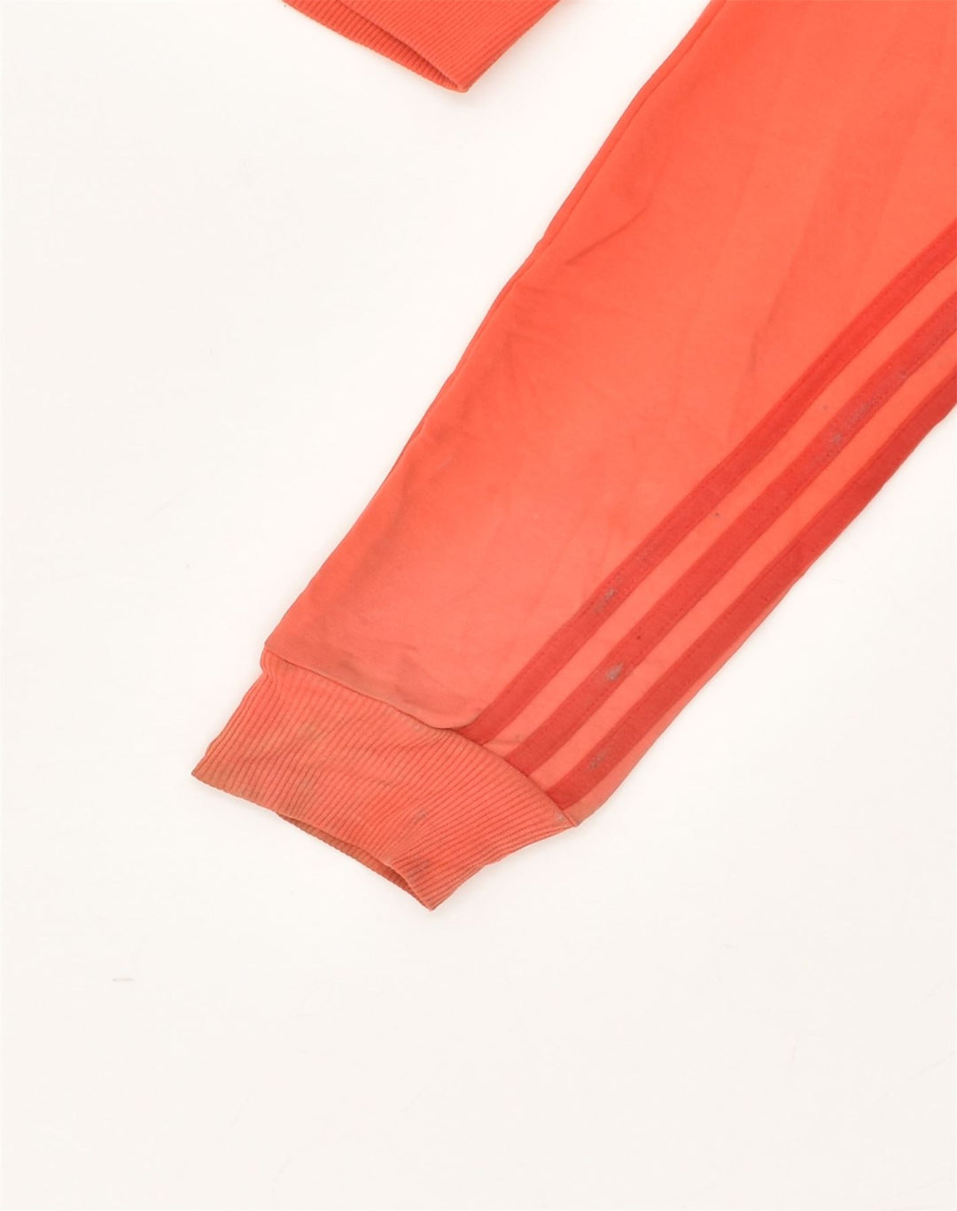 ADIDAS Womens Zip Hoodie Sweater UK 6 XS Orange Cotton | Vintage Adidas | Thrift | Second-Hand Adidas | Used Clothing | Messina Hembry 