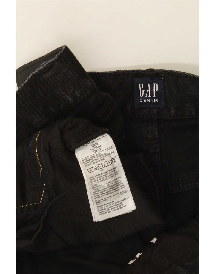 Мужские прямые джинсы Gap W32 L32, черный хлопок