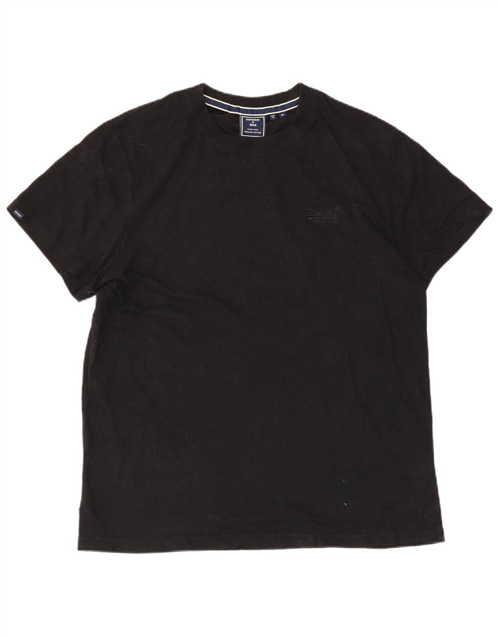 Мужская футболка Superdry Top XL, черный хлопок