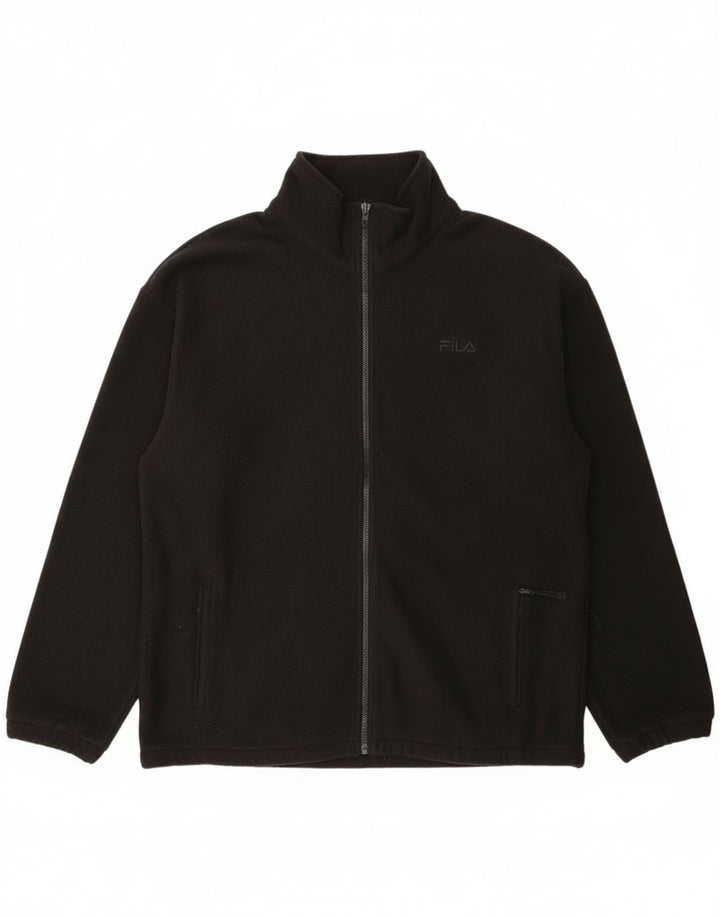 Мужская флисовая куртка Fila UK 44 2XL, черный полиэстер