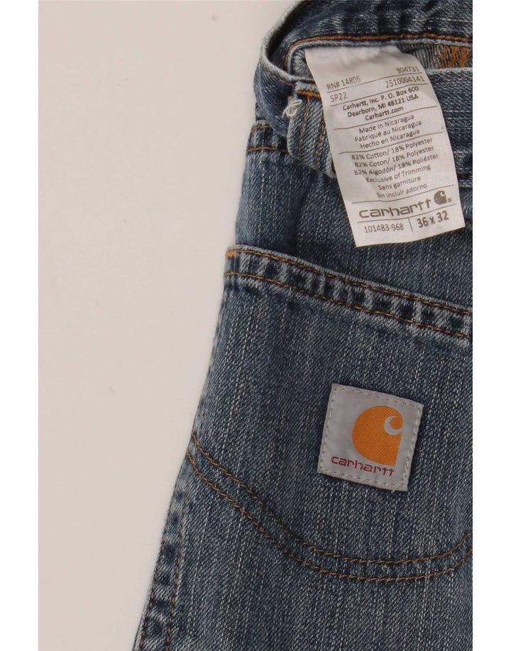 Мужские прямые джинсы Carhartt W36 L32 синие, хлопок