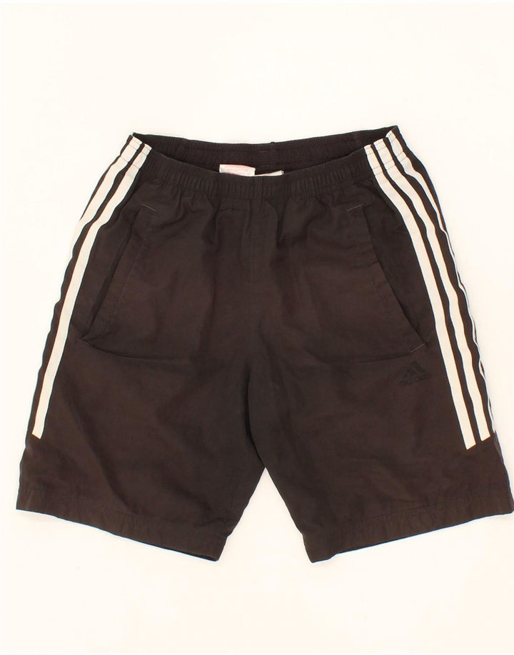 ADIDAS Boys Sport Shorts 9-10 Years  Black Polyester Vintage Adidas and Second-Hand Adidas from Messina Hembry 