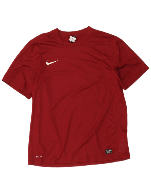 Мужская футболка Nike Dri Fit Top XL бордового цвета из полиэстера