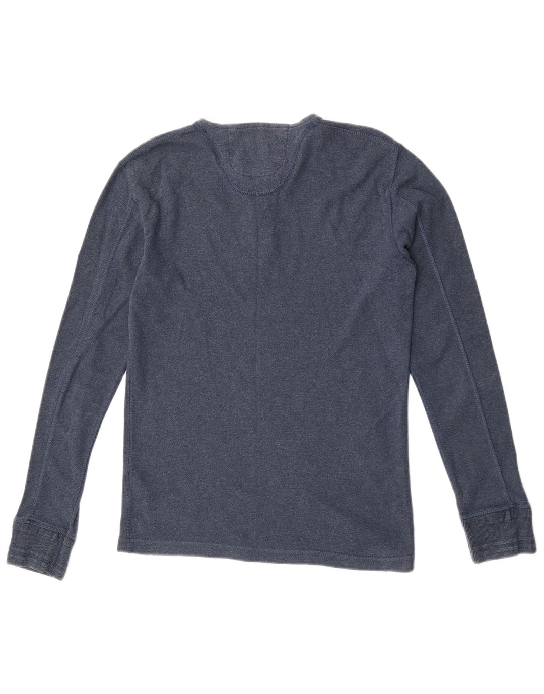 Мужской топ Superdry с длинным рукавом, средний синий хлопок