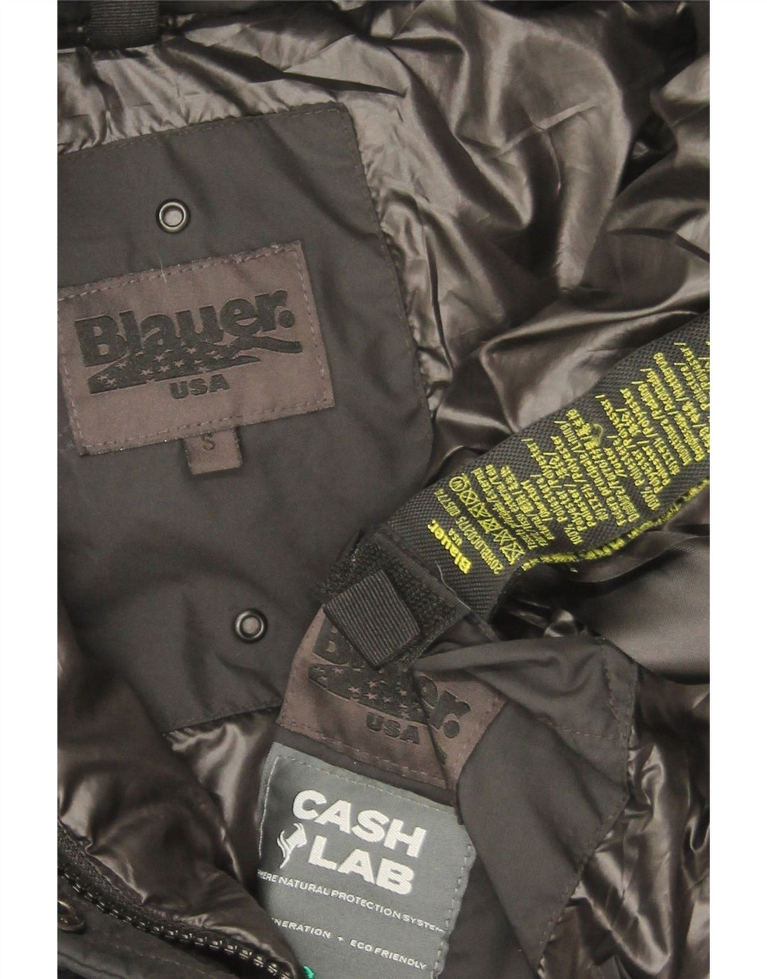 Женская утепленная куртка большого размера с капюшоном Blauer UK 10, маленькая, черный полиэстер