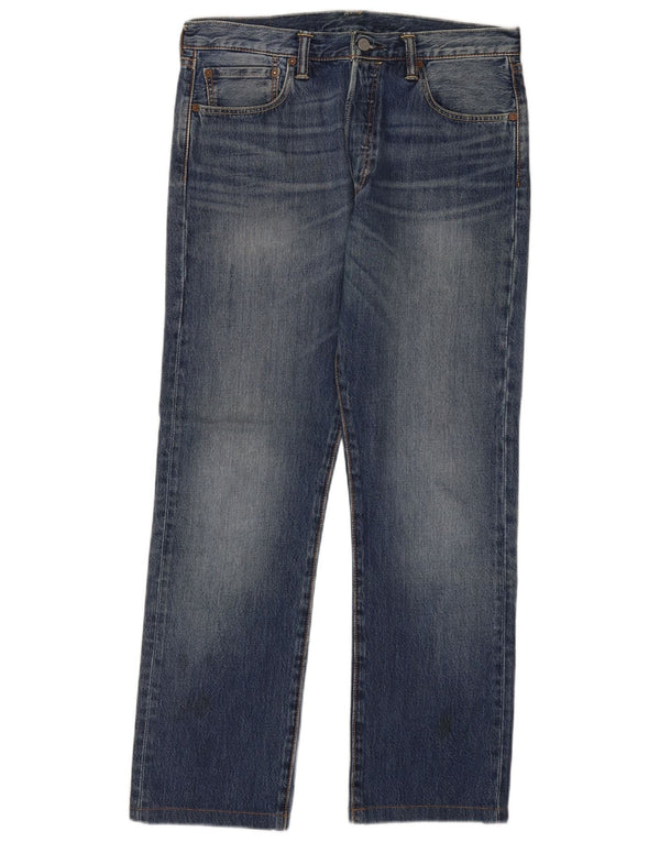 Мужские прямые джинсы Levi's 501 W33 L30 синие, хлопок