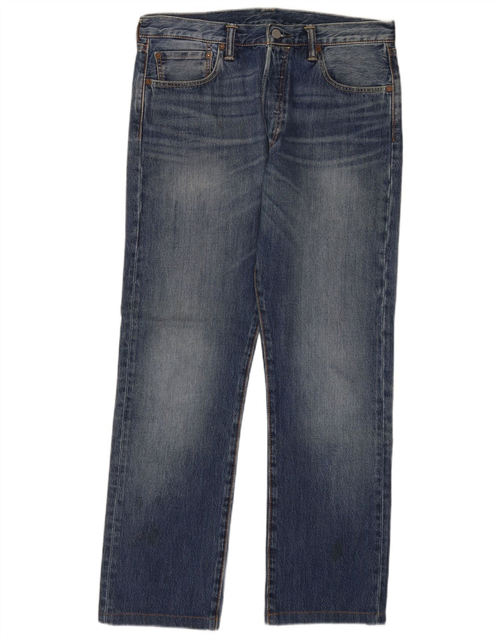 Мужские прямые джинсы Levi's 501 W33 L30 синие, хлопок