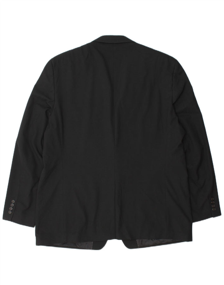 Мужской длинный пиджак CHAPS на 2 пуговицах, Великобритания 48 4XL, черный полиэстер