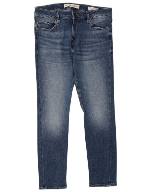Мужские джинсы Guess Chris Super Skinny W32 L30, синий хлопок