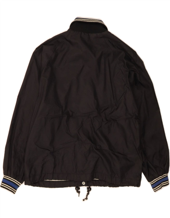 LEE Womens Rain Jacket UK 14 Medium Black Nylon Vintage Lee and Second-Hand Lee from Messina Hembry 