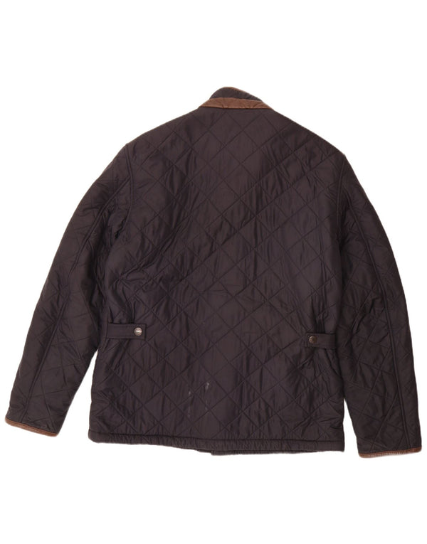 Мужская стеганая куртка Barbour UK 40, темно-синяя, большая