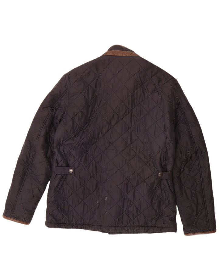 Мужская стеганая куртка Barbour UK 40, темно-синяя, большая