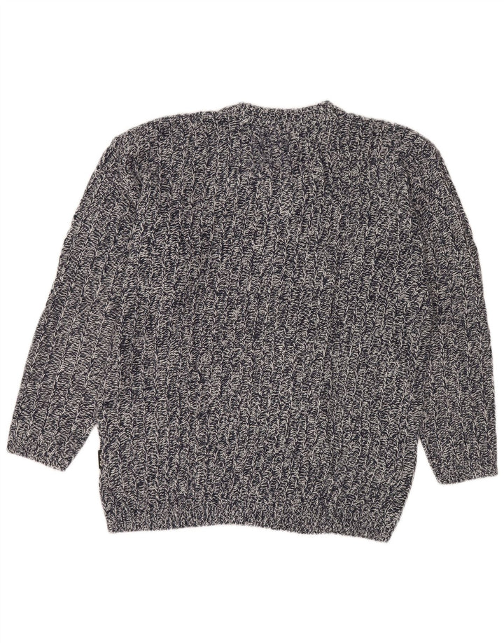 Мужской джемпер с v-образным вырезом Lotto, большой темно-синий акрил в крапинку