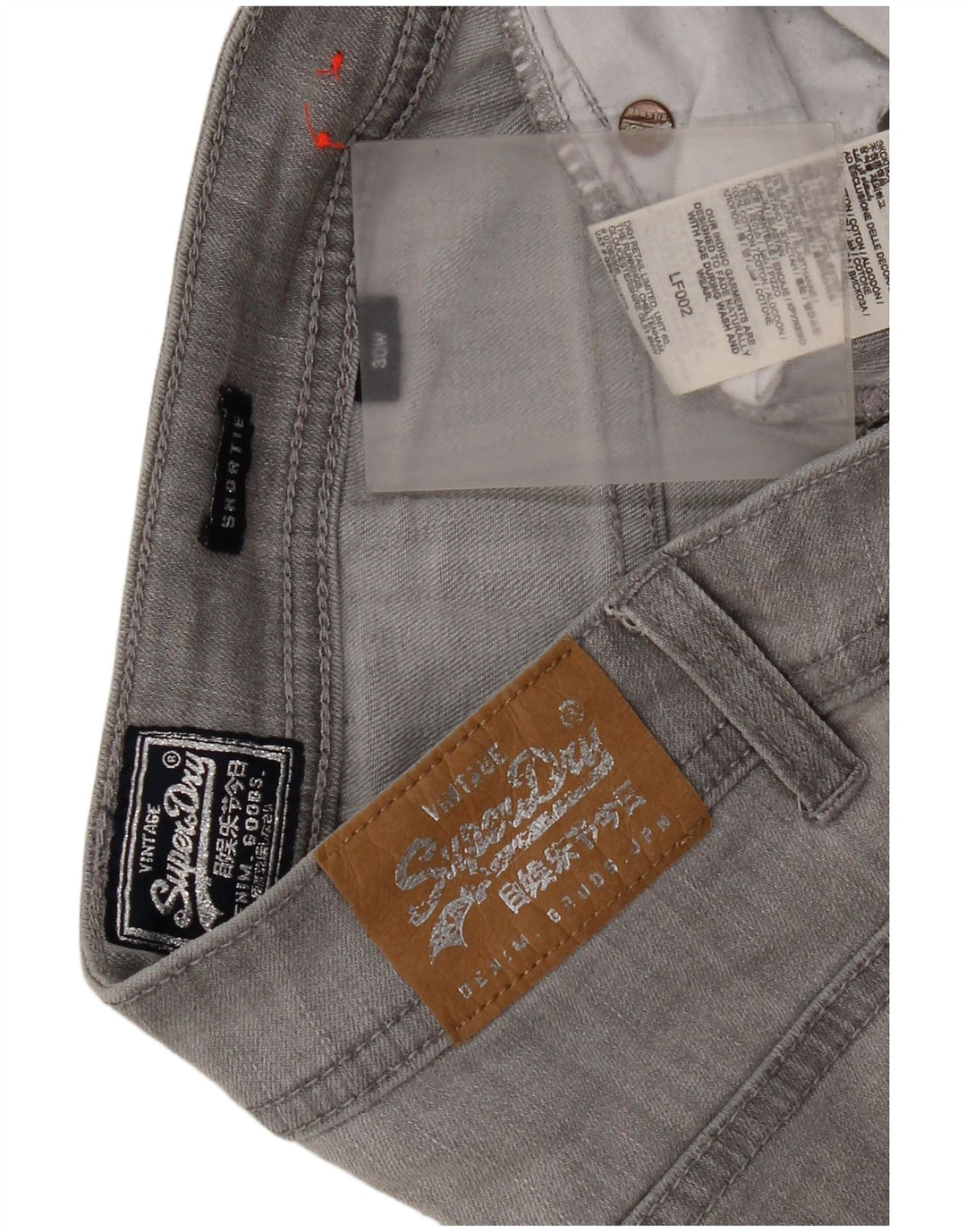 Женские джинсовые шорты Superdry W30, хлопок среднего серого цвета