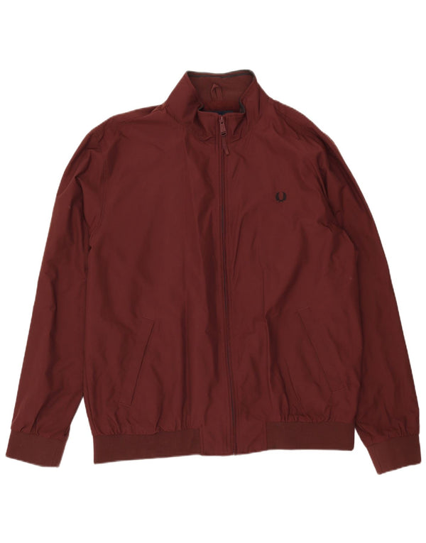 Мужская куртка-бомбер FRED PERRY UK 42 XL бордовый полиамид