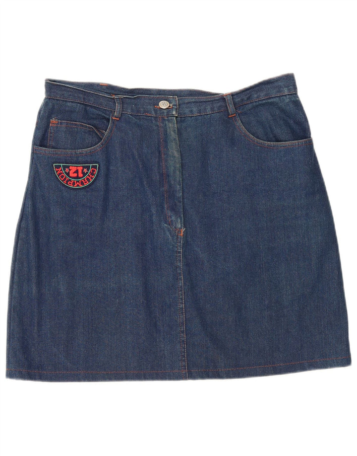 CHAMPION Womens Denim Skirt IT 44 Medium W32  Blue