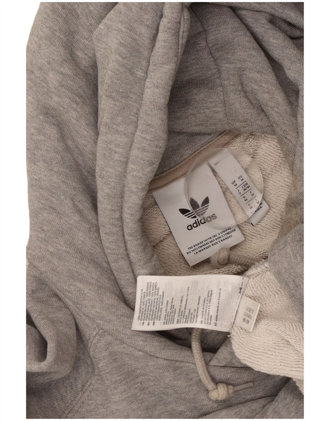 Мужской джемпер с капюшоном Adidas с графическим рисунком, средний серый, хлопок