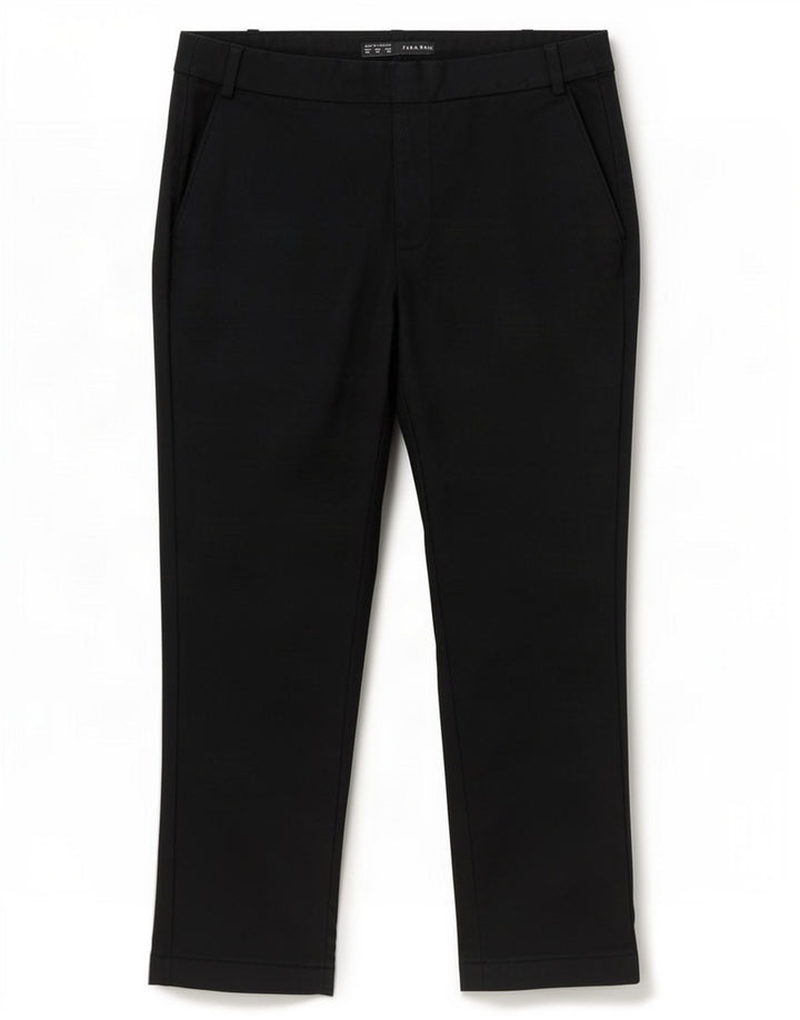 Женские прямые укороченные брюки Zara EU 40 Medium W30 L25, черные