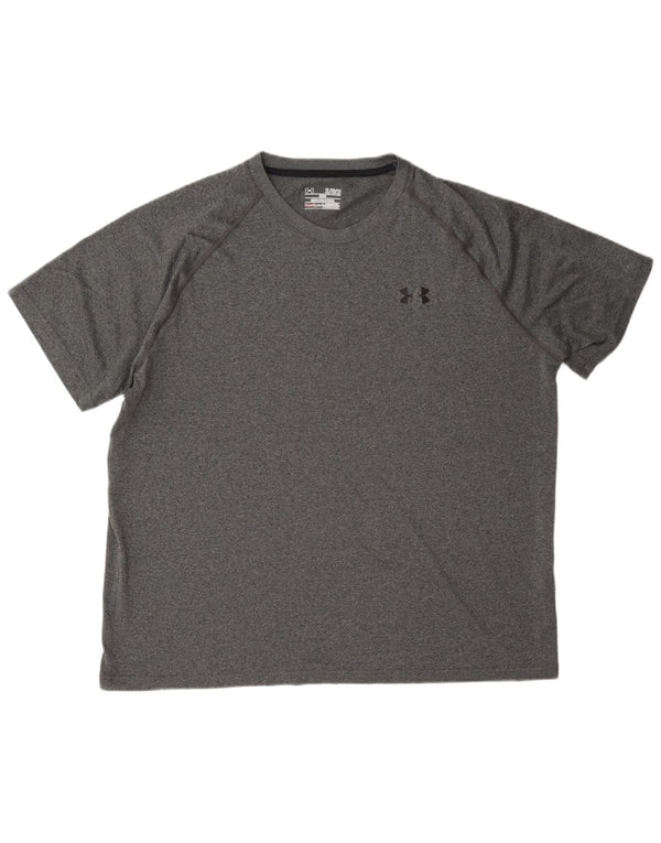 Мужская футболка Under Armour Heat Gear Top XL серая в крапинку