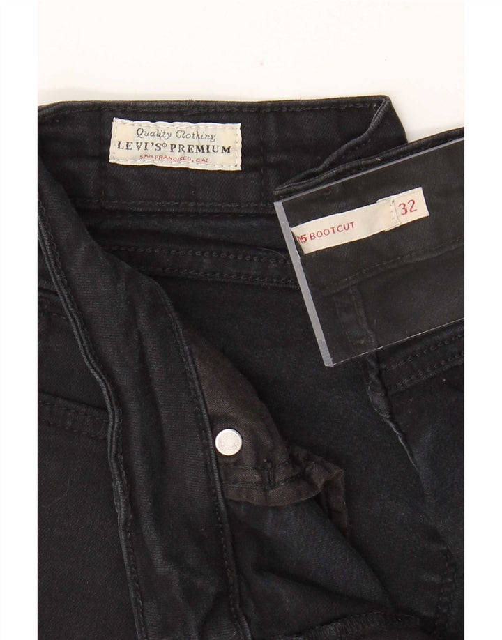 Женские джинсы Levi's 715 Bootcut W32 L30, черный хлопок