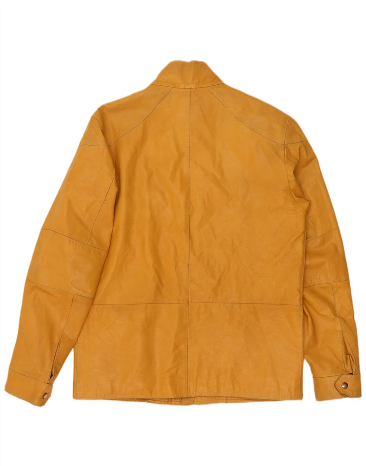 Мужская кожаная куртка Conbipel IT 48 Medium Yellow
