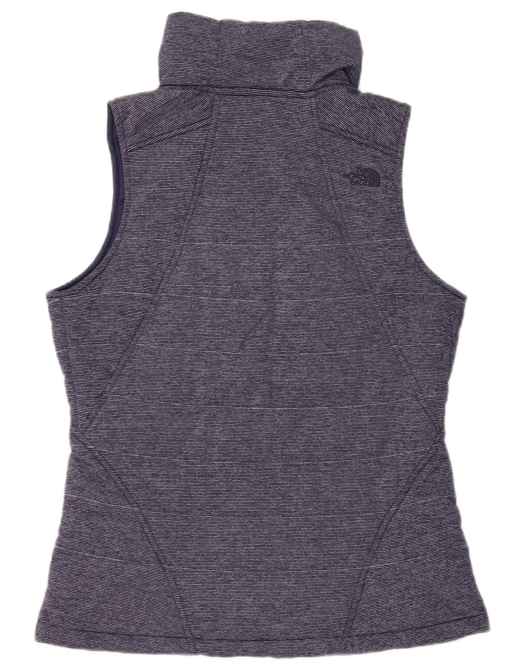 Женский утепленный жилет THE NORTH FACE UK 14, средний темно-синий в тонкую полоску