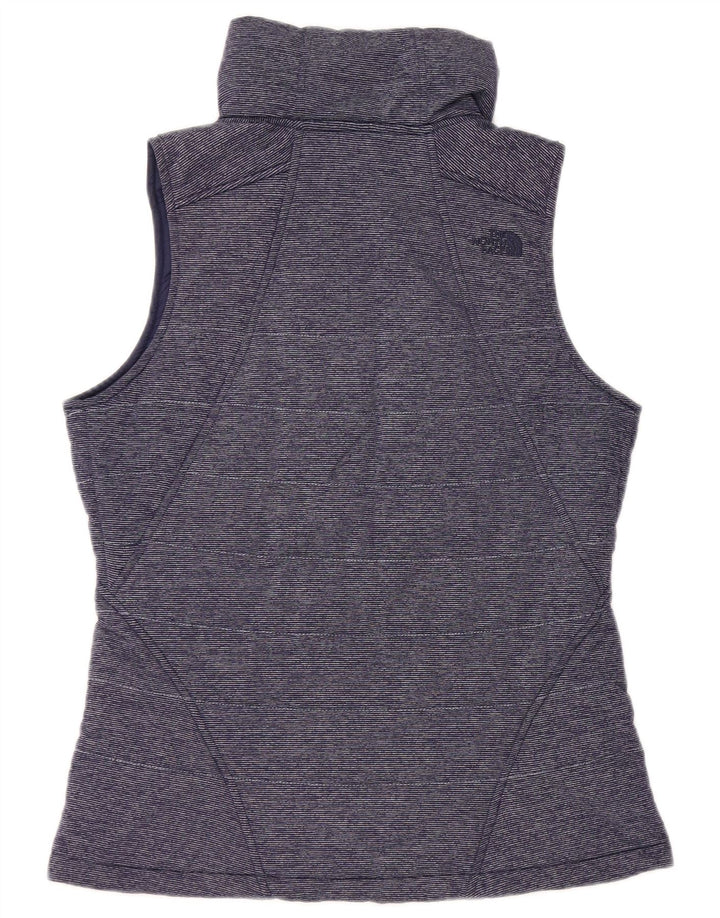 Женский утепленный жилет THE NORTH FACE UK 14, средний темно-синий в тонкую полоску