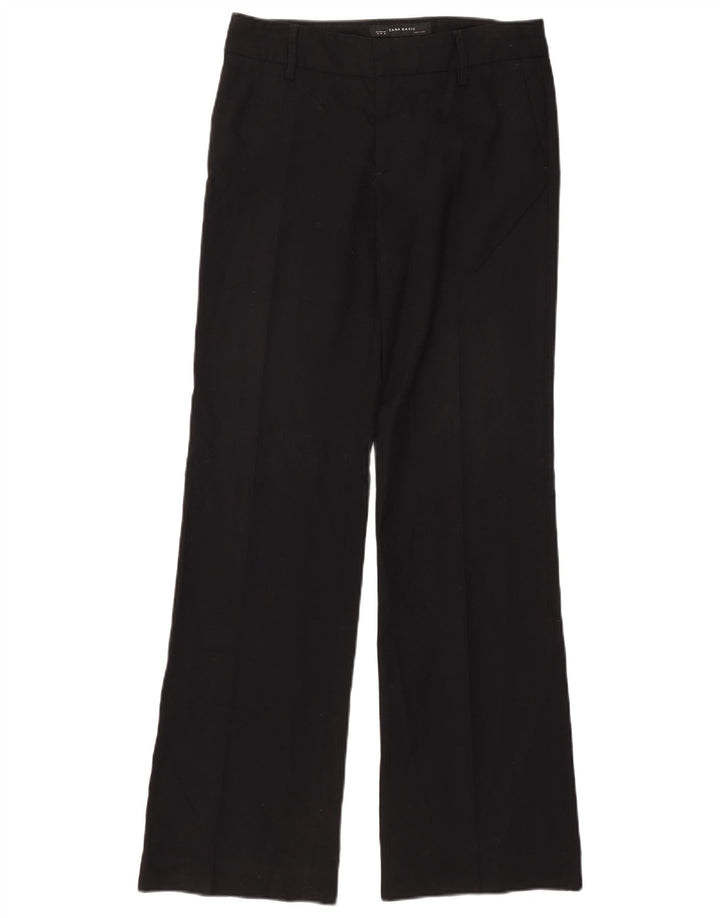 Женские брюки чинос Zara Bootcut EU 38 Small W28 L32, черный полиэстер
