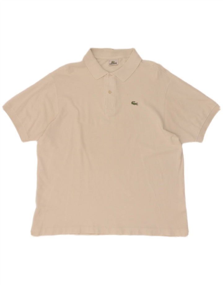 Мужская рубашка-поло Lacoste, размер 6 XL, белая