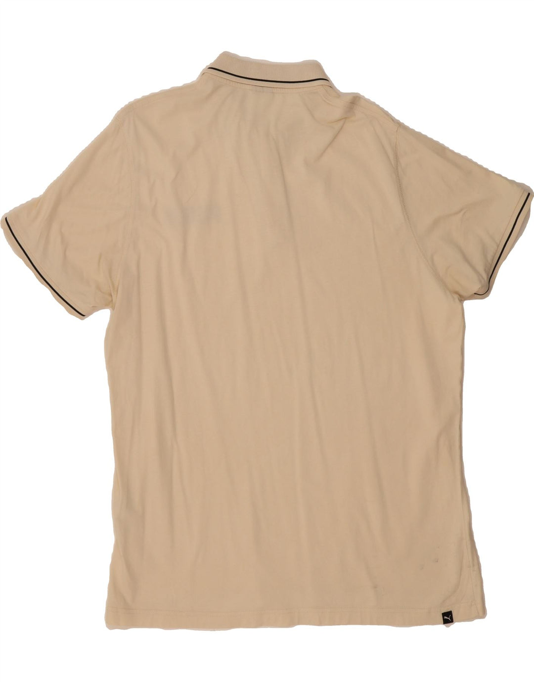 PUMA Mens Polo Shirt XL Beige Cotton Vintage Puma and Second-Hand Puma from Messina Hembry 
