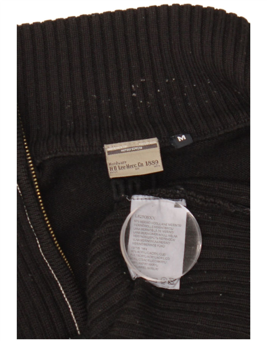 Женский кардиган Lee свитер UK 14 средний черный из мериносовой шерсти