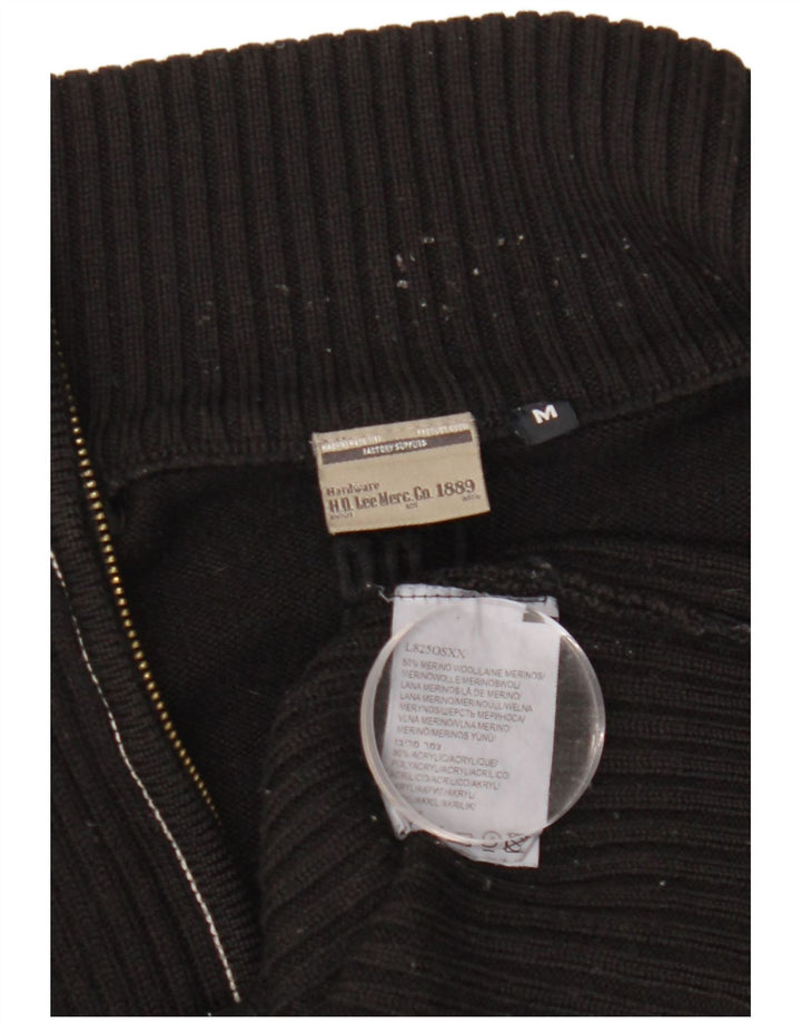 Женский кардиган Lee свитер UK 14 средний черный из мериносовой шерсти