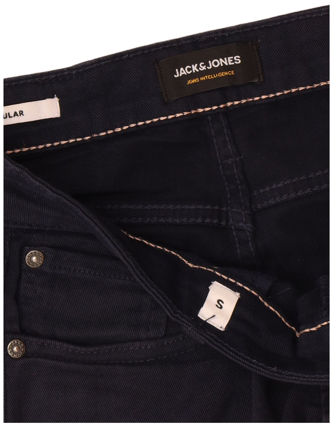 Мужские джинсовые шорты Jack & Jones Regular, маленькие W29, темно-синие, хлопок