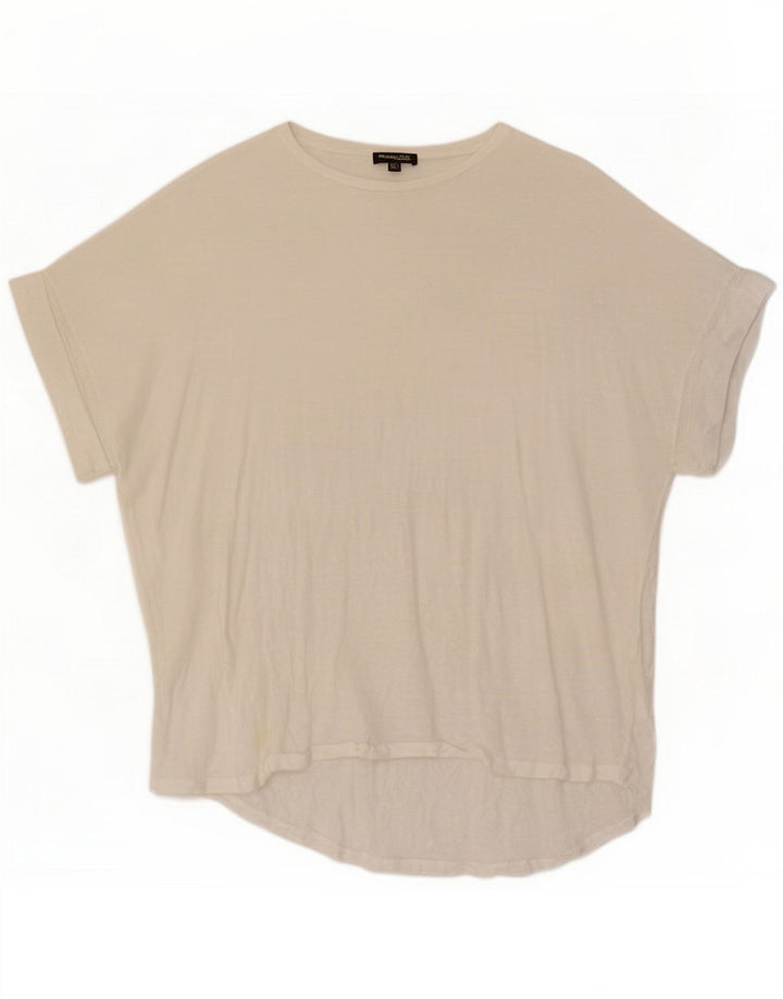 Massimo Dutti Женская футболка Top UK 14 Medium White