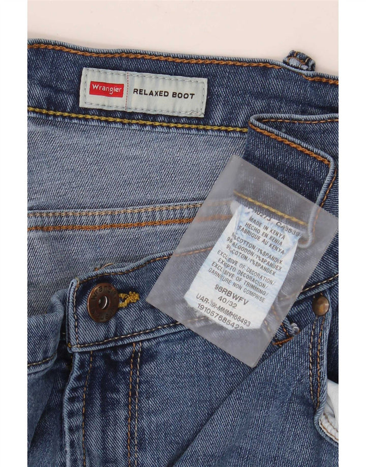 Мужские джинсы свободного кроя Wrangler Bootcut W40 L32, синие, хлопок