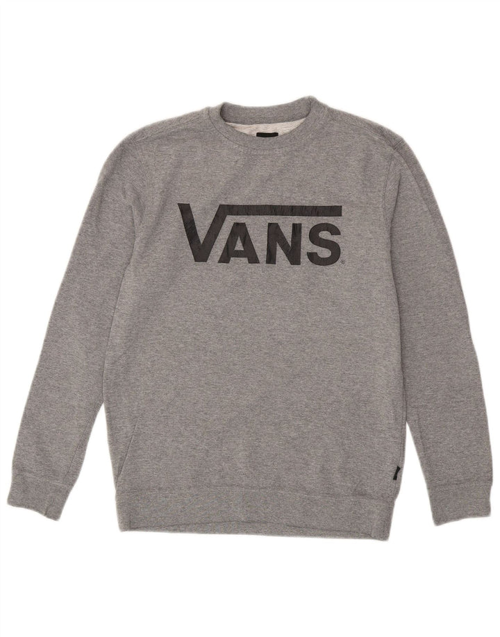 Женский свитер с рисунком VANS UK 14, большой, серый
