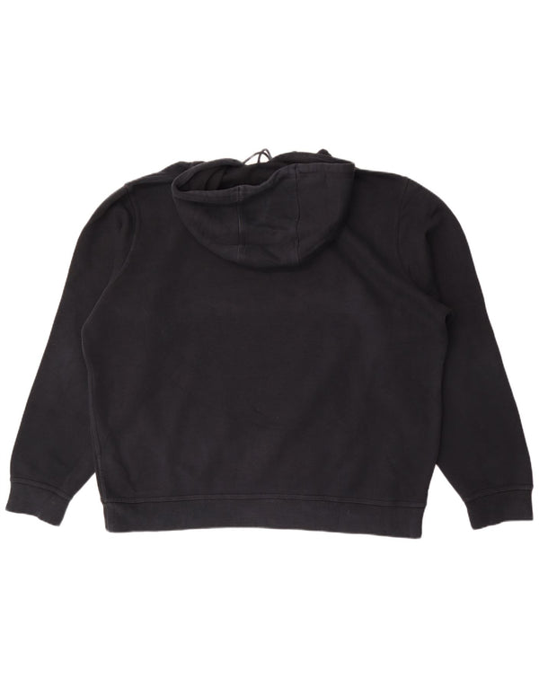 Мужской джемпер с капюшоном с графическим рисунком Nike 2XL, черный хлопок