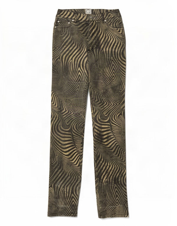 Roberto Cavalli Womens Slim Jeans W29 L32 Multicoloured Striped Cotton