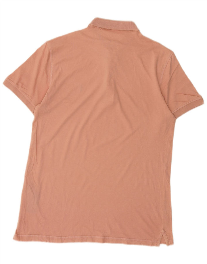 ALL SAINTS Mens Polo Shirt Small Pink Cotton