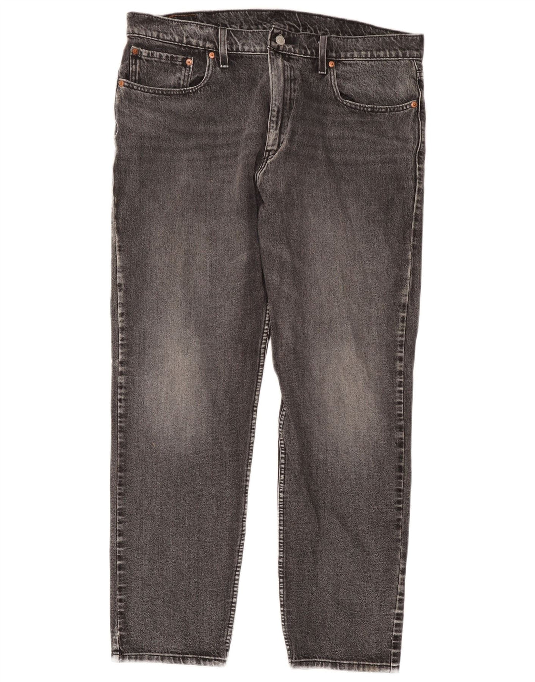 Мужские зауженные джинсы Levi's 502 W38 L32 Серые хлопковые