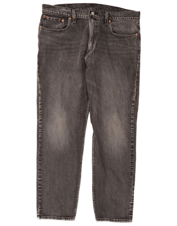 Мужские зауженные джинсы Levi's 502 W38 L32 Серые хлопковые