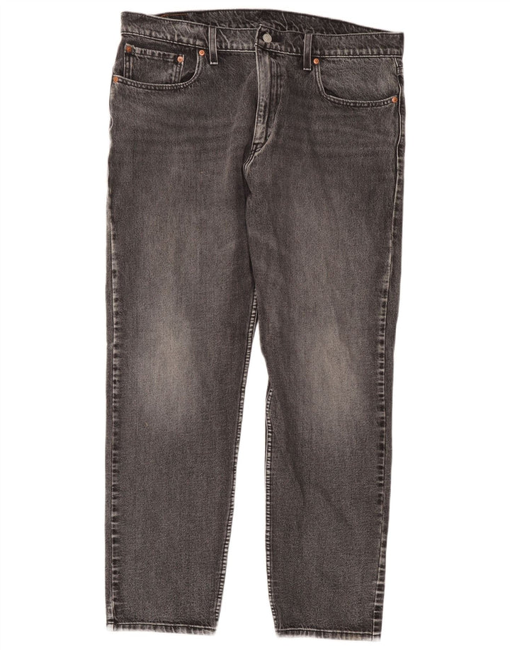 Мужские зауженные джинсы Levi's 502 W38 L32 Серые хлопковые