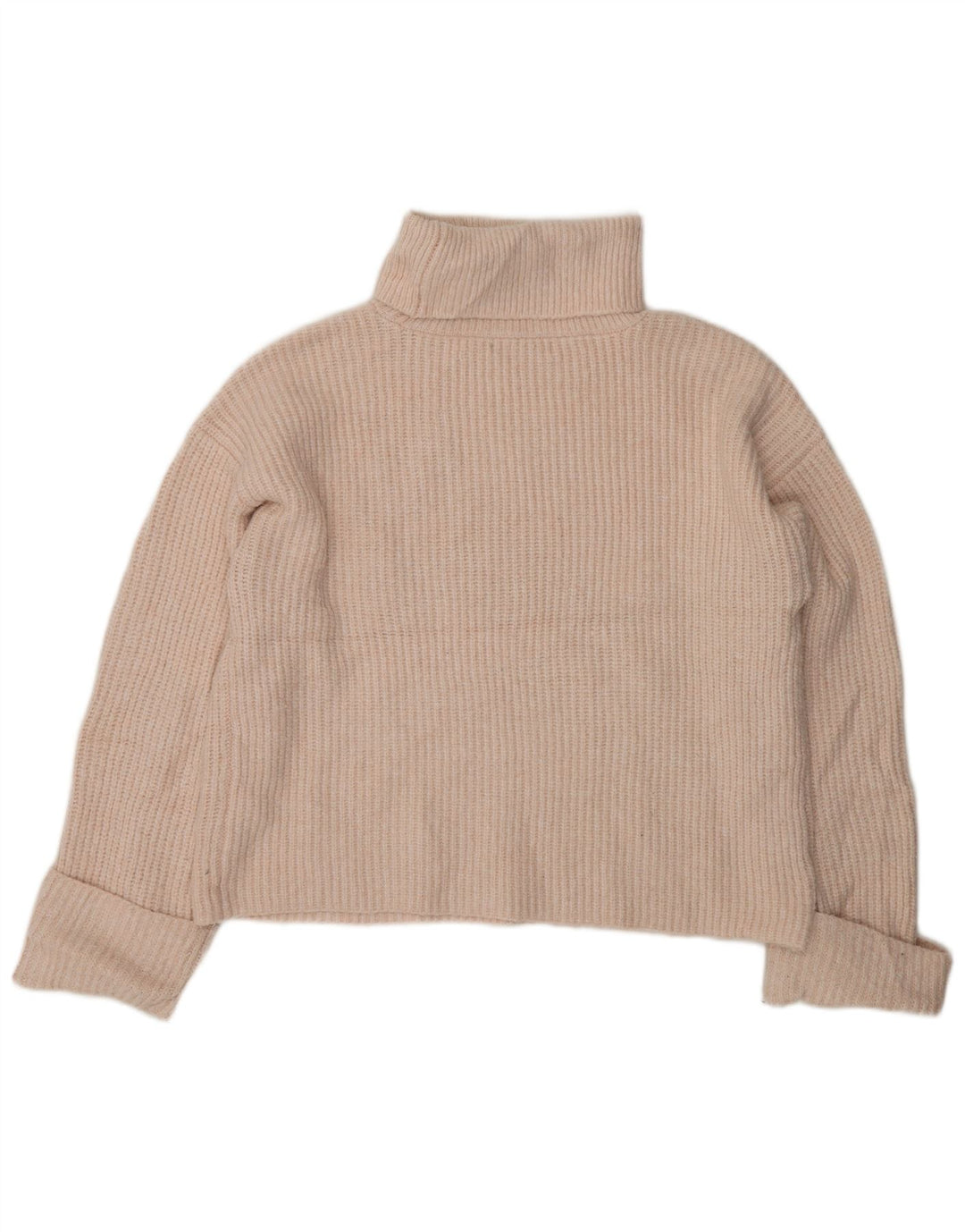 Женский джемпер с высоким воротником MARKS & SPENCER UK 14, средний розовый