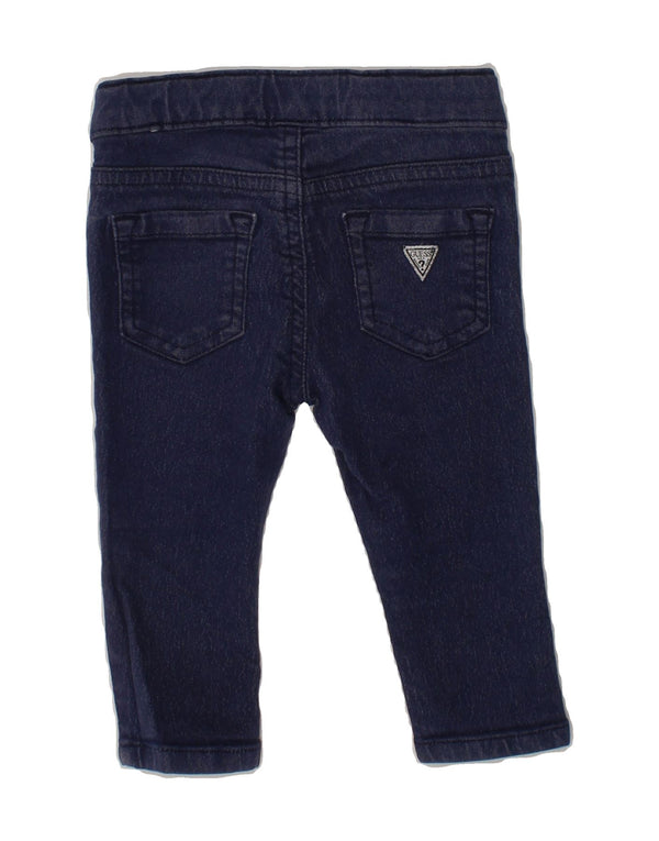 GUESS Baby Girls Skinny Jeans 6-9 Months W16 L8 Navy Blue