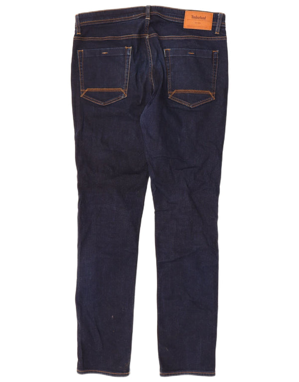 Мужские узкие джинсы Timberland W34 L34 темно-синие, хлопок