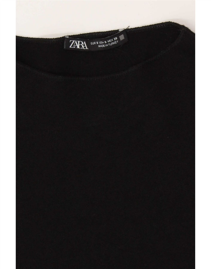 Женское облегающее платье Zara UK 8, маленькое черное