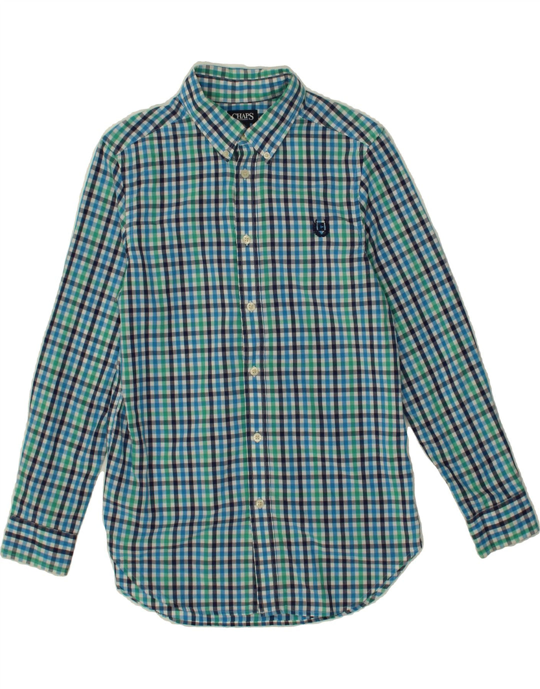CHAPS Boys Shirt 14-15 Years Large Multicoloured Check Cotton Vintage Chaps and Second-Hand Chaps from Messina Hembry 
